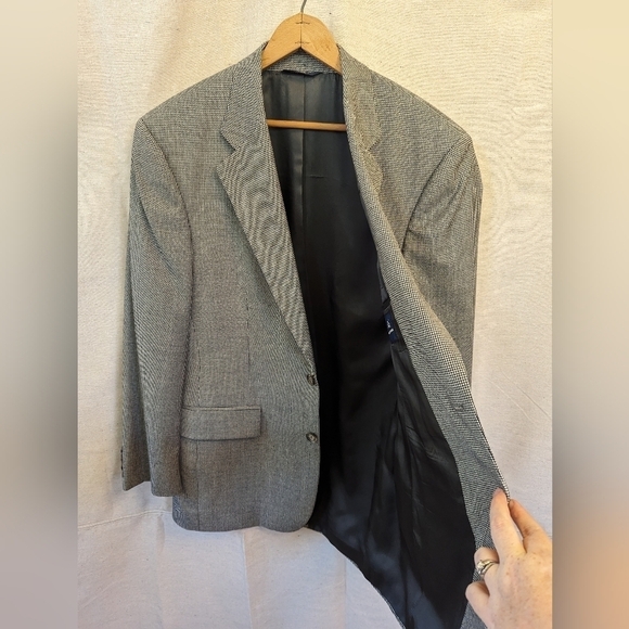 Brooks Brothers Houndstooth Wool Cashmere Mens Blazer Sport Coat - Picture 5 of 16